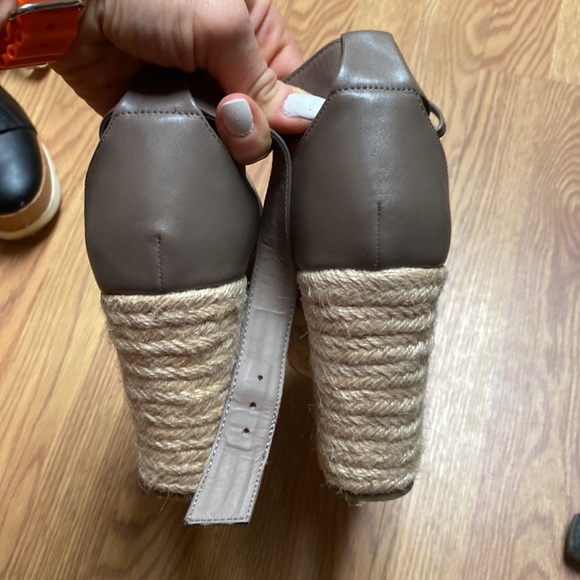 Zara style platform wedge espadrille sandals - Picture 4 of 6